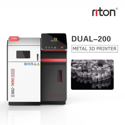 DUAL200 Crowns In 3 Hours Dental Metal 3D Printer Highly Stable 4.5KW 220V Laser Metal Fusion 3d Printer
